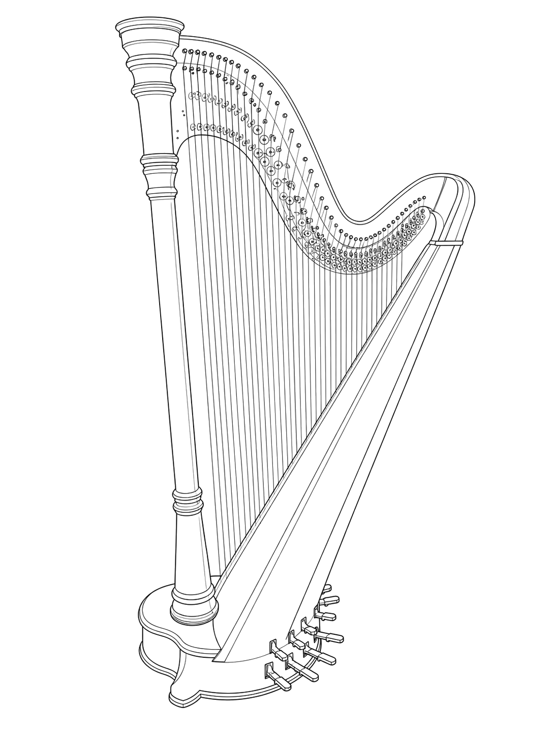 Technical line drawing of Venus Prodigy