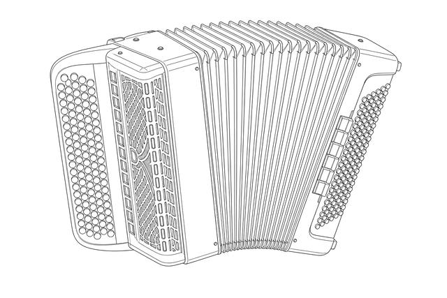 Technical line drawing of Pigini Sirius Millennium
