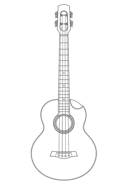 Technical line drawing of Flight Navigator EQ-A Baritone