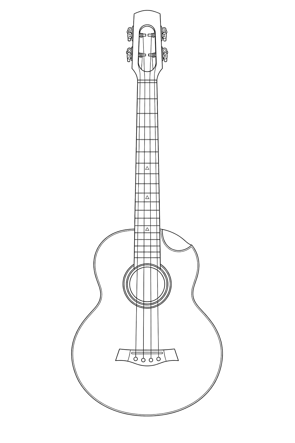 Technical line drawing of Flight Navigator EQ-A Baritone