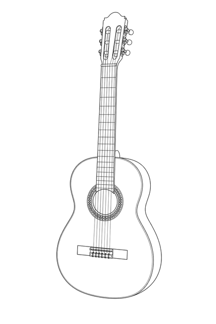 Technical line drawing of Laskin Classical