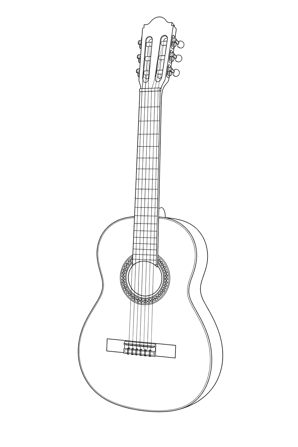 Technical line drawing of Laskin Classical
