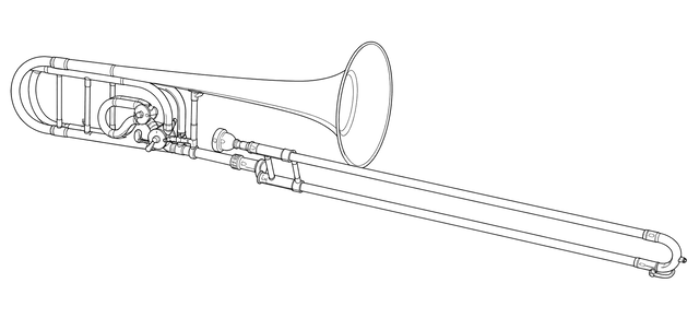 Technical line drawing of Conn 88H