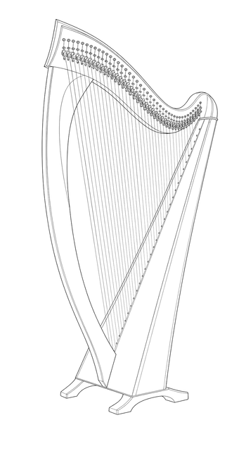 Technical line drawing of Salvi Una