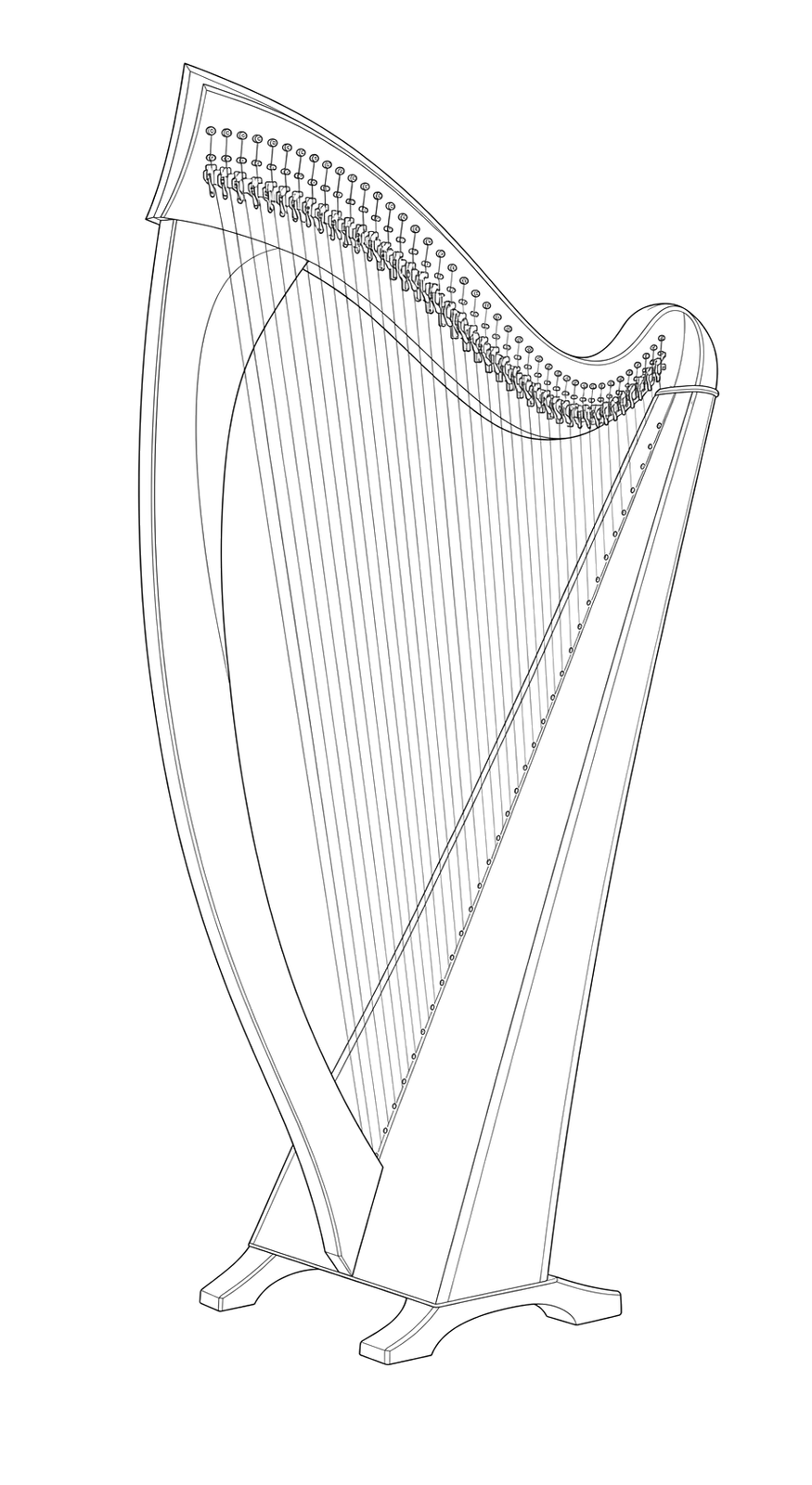 Technical line drawing of Salvi Una