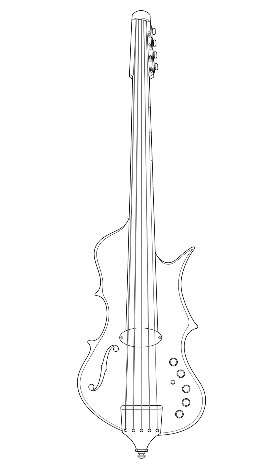 Technical line drawing of Stradi Dorado