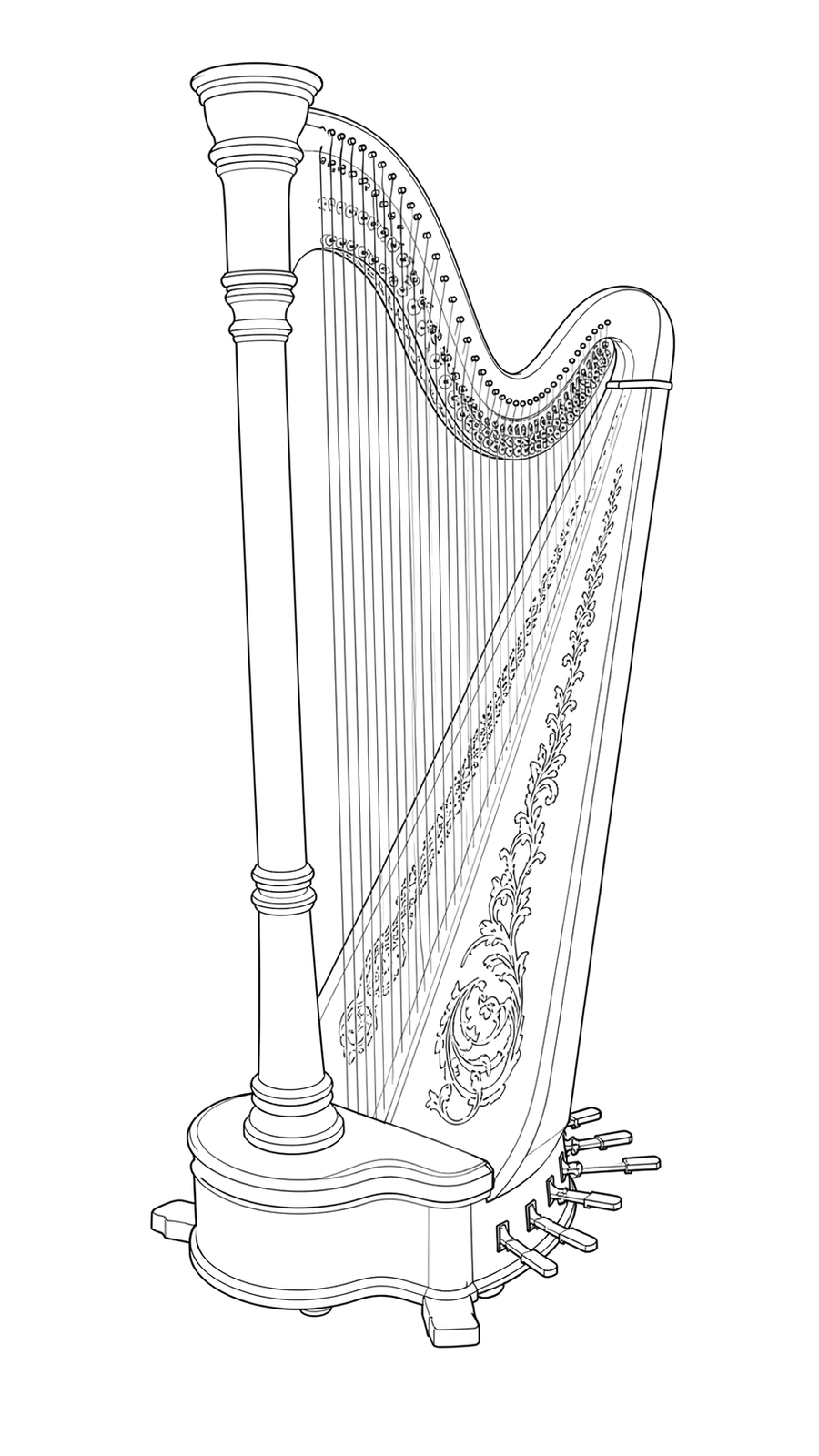 Technical line drawing of Venus Millennium