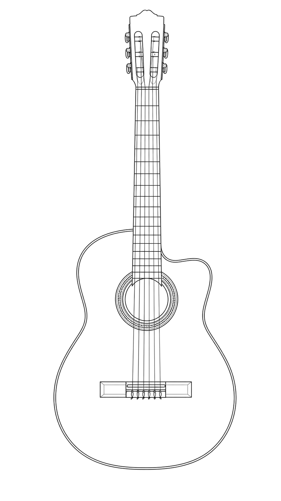 Technical line drawing of Córdoba C1M-CE
