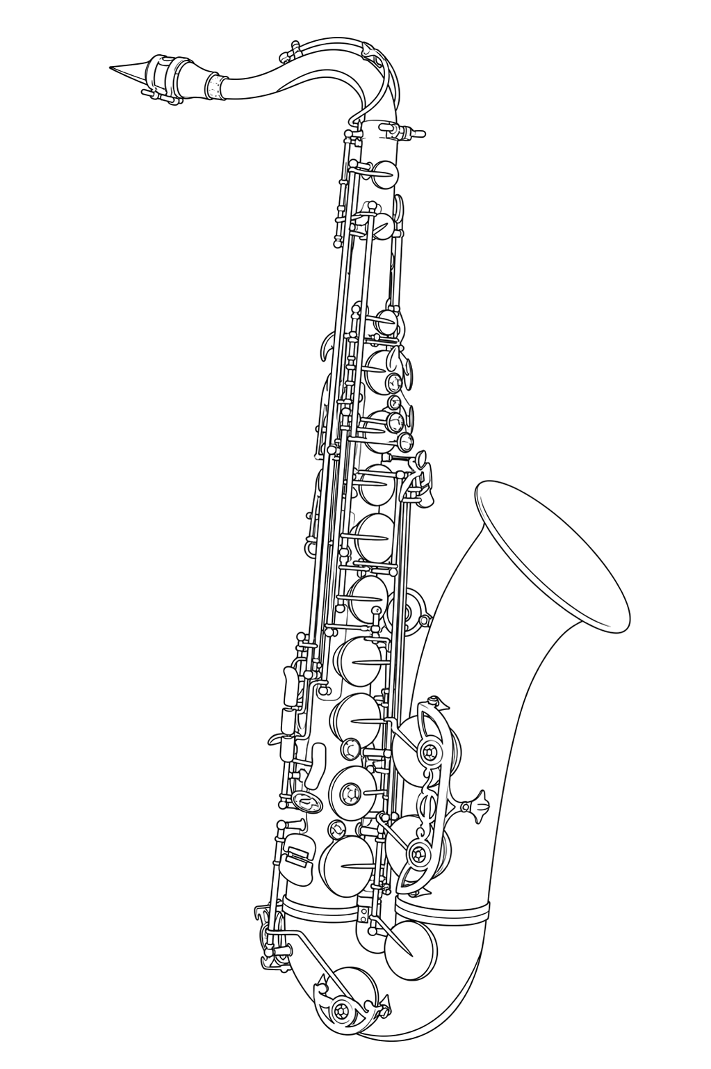 Technical line drawing of P. Mauriat PMXT-66R