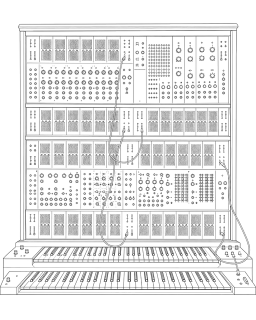 Technical line drawing of ARP 2500