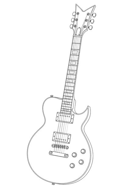 Technical line drawing of Dean Cadillac