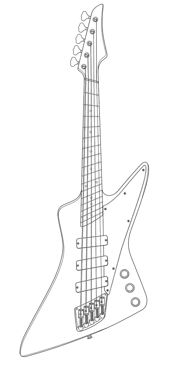 Technical line drawing of Dingwall D-Roc