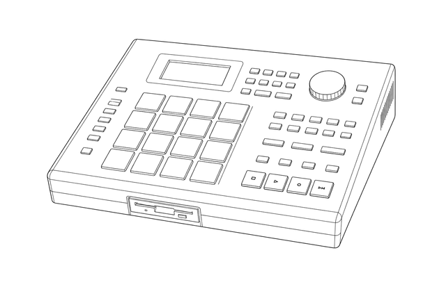 Technical line drawing of Yamaha RY30