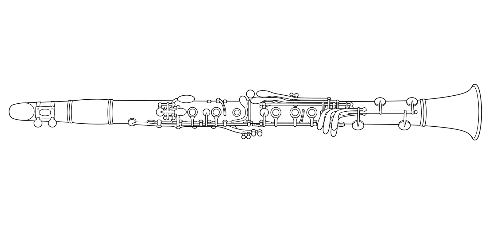 Technical line drawing of Buffet Crampon Festival