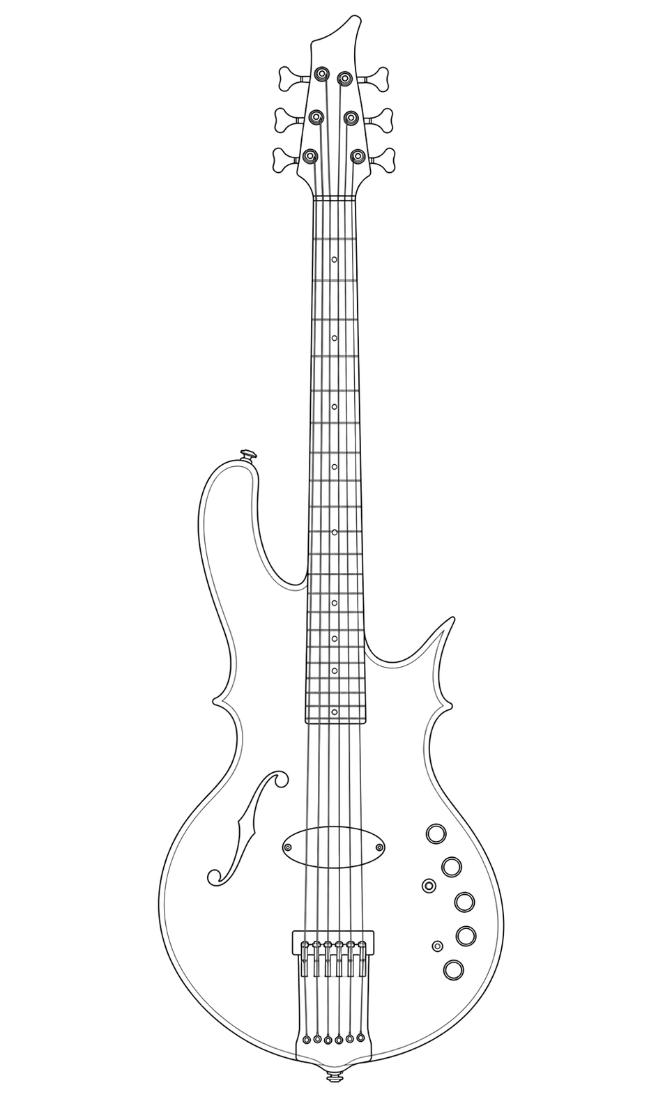Technical line drawing of Stradi Symphony