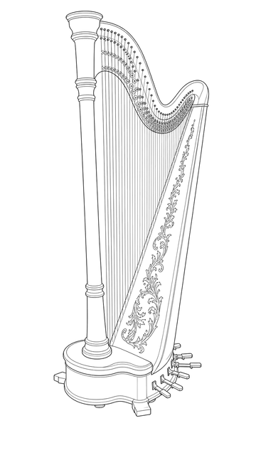 Technical line drawing of Venus Cherub