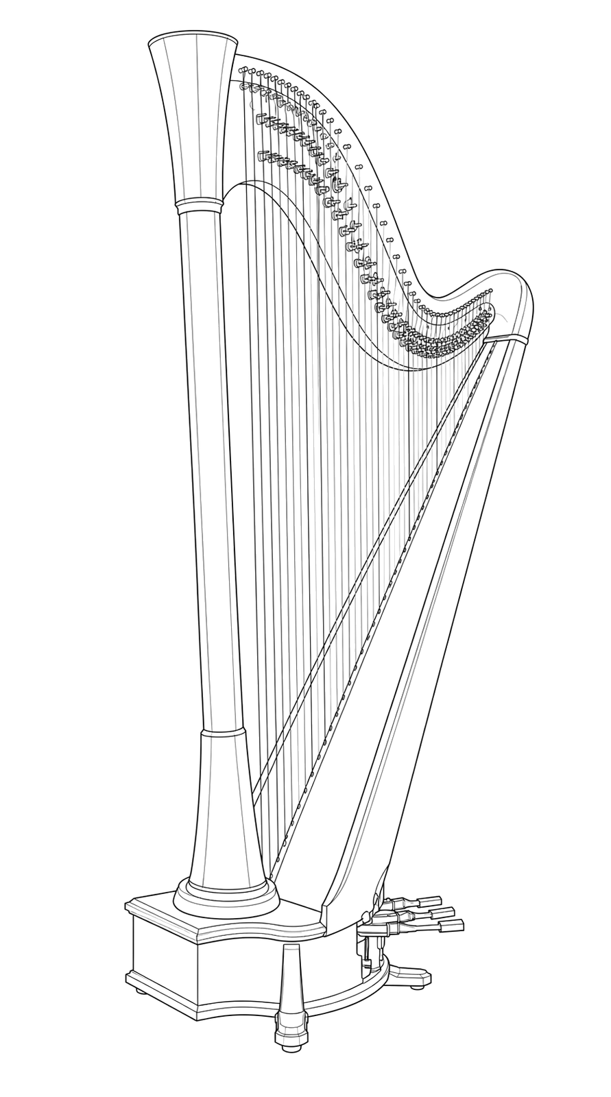 Technical line drawing of Camac Mini Blue 44