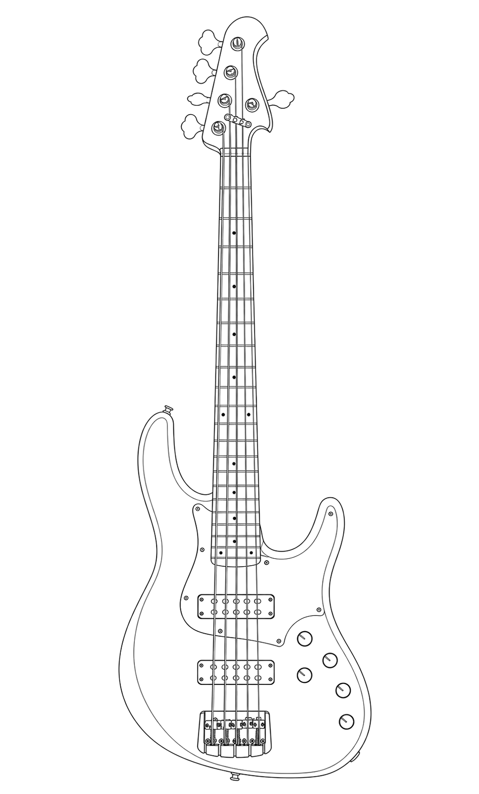 Technical line drawing of Alusonic J-Special Deluxe