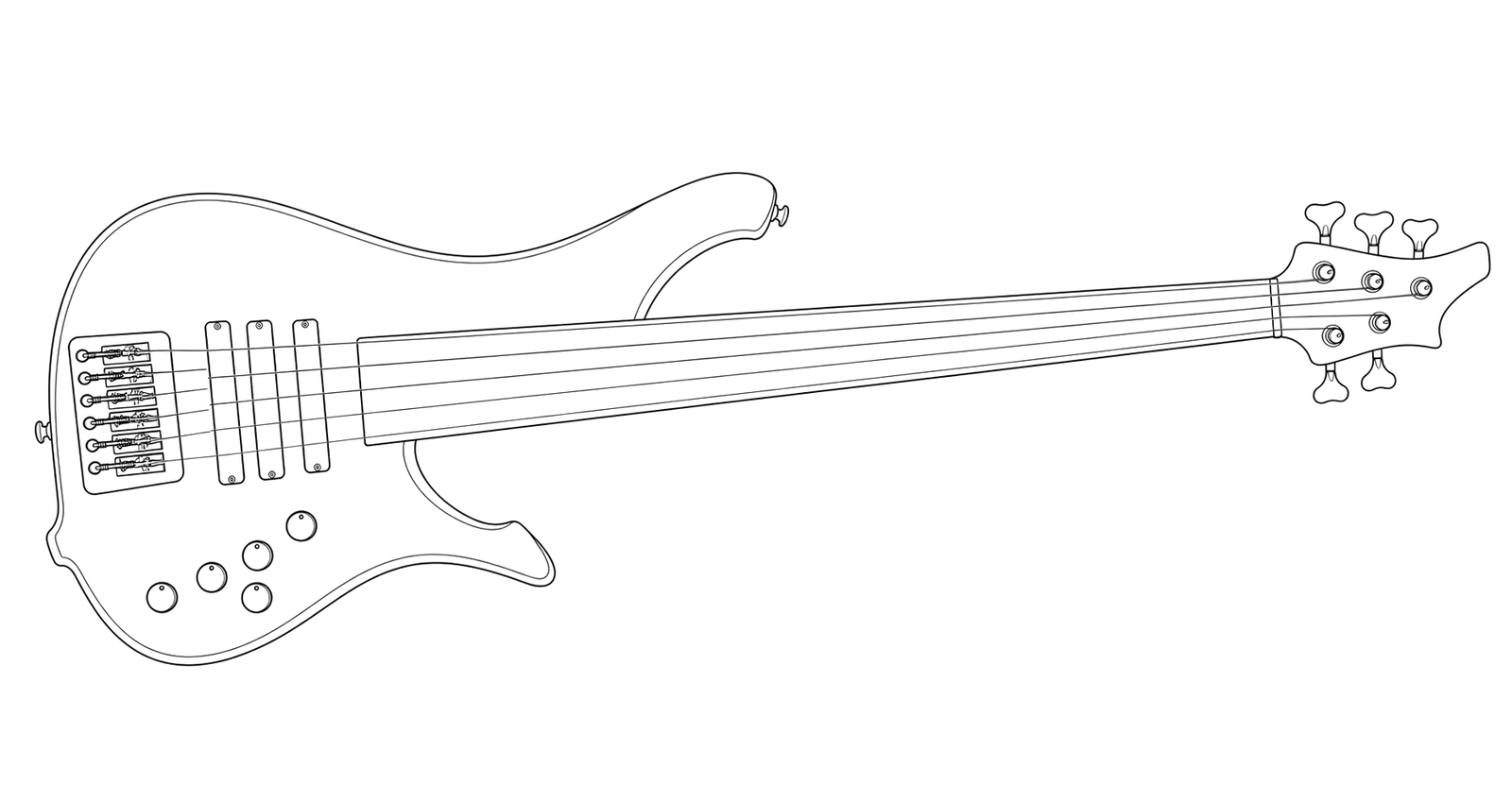 Technical line drawing of Le Fay Remington Steele