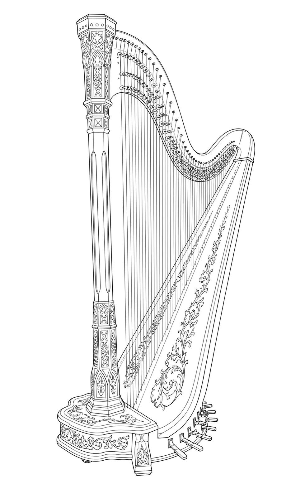 Technical line drawing of Venus Paragon