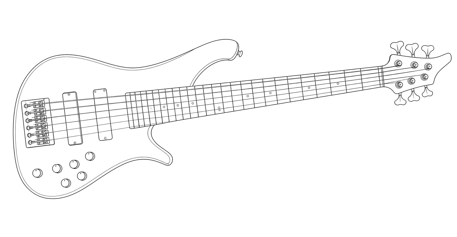 Technical line drawing of Le Fay Herr Schwarz