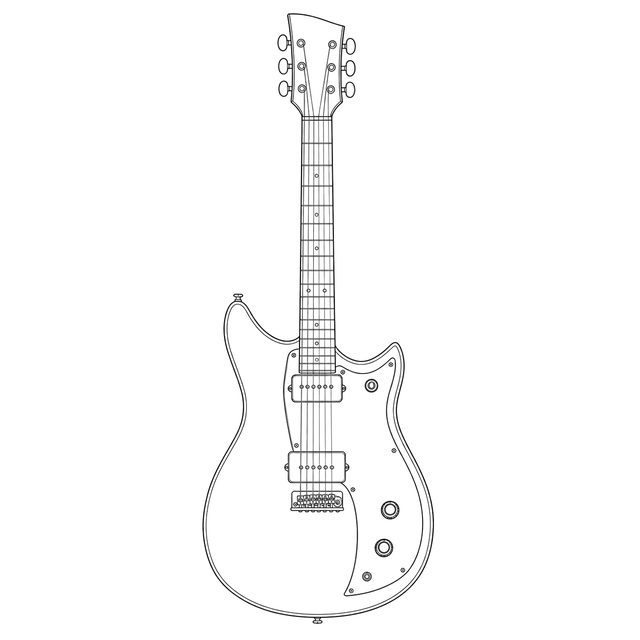Technical line drawing of Dunable Gnarwhal