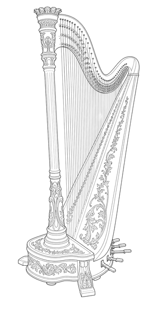 Technical line drawing of Venus Aria
