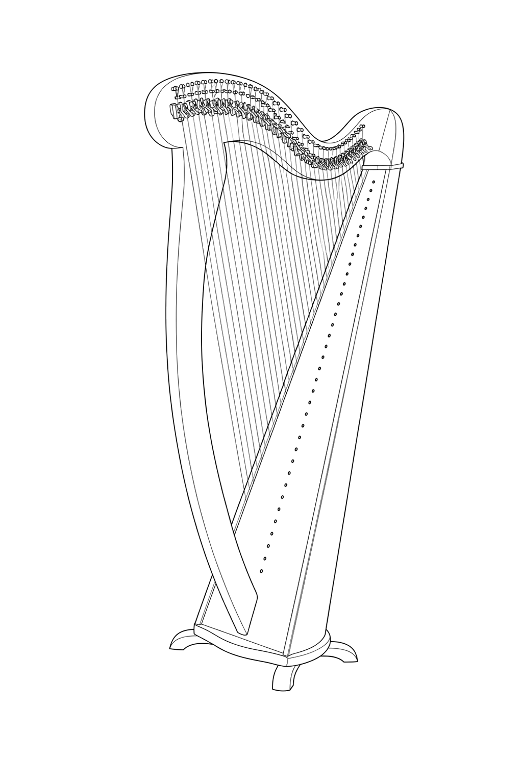 Technical line drawing of Camac Mélusine