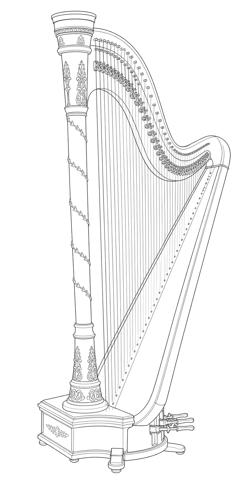 Technical line drawing of Camac Elysée