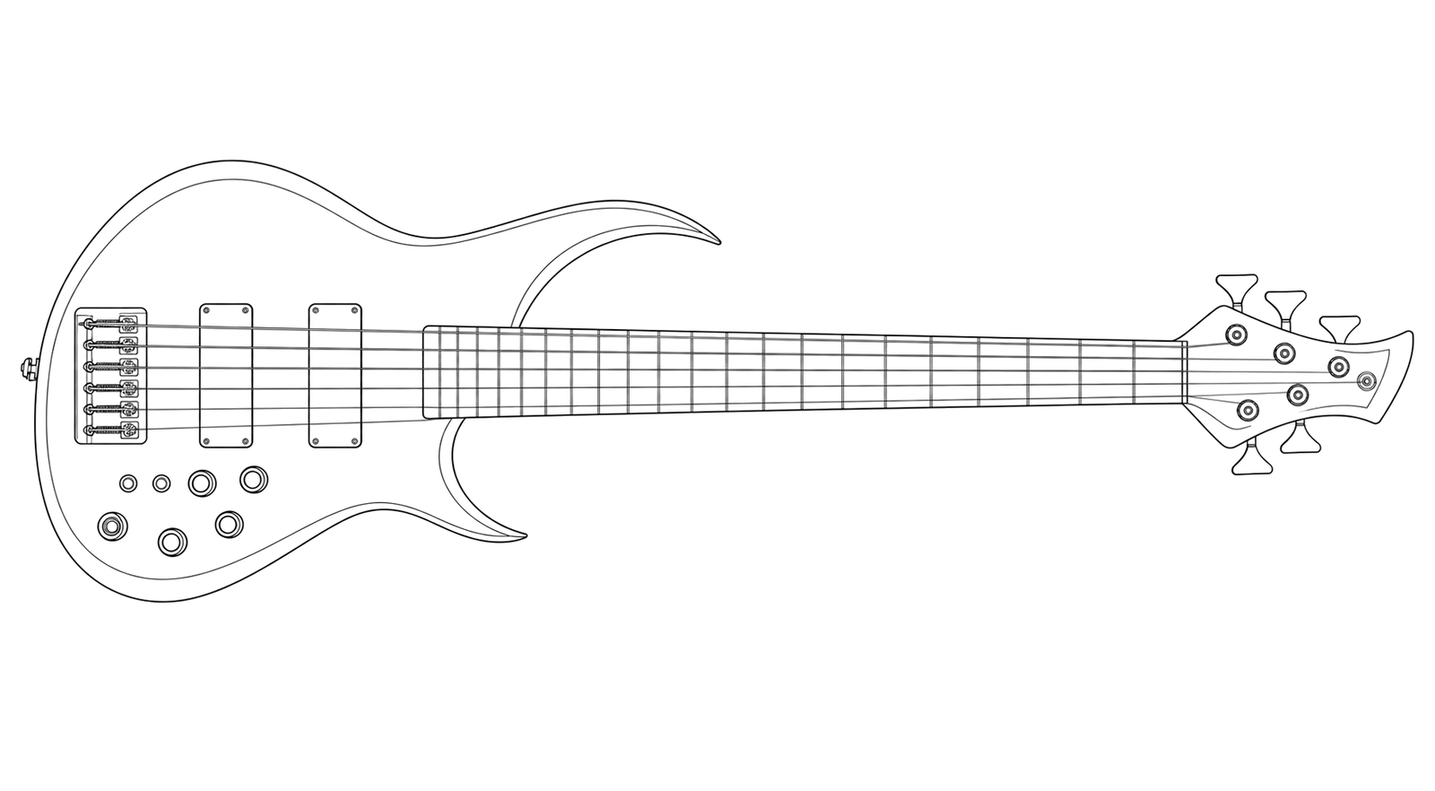 Technical line drawing of Meridian Aural II