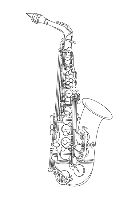 Technical line drawing of Rampone & Cazzani Two Voices (Alto)