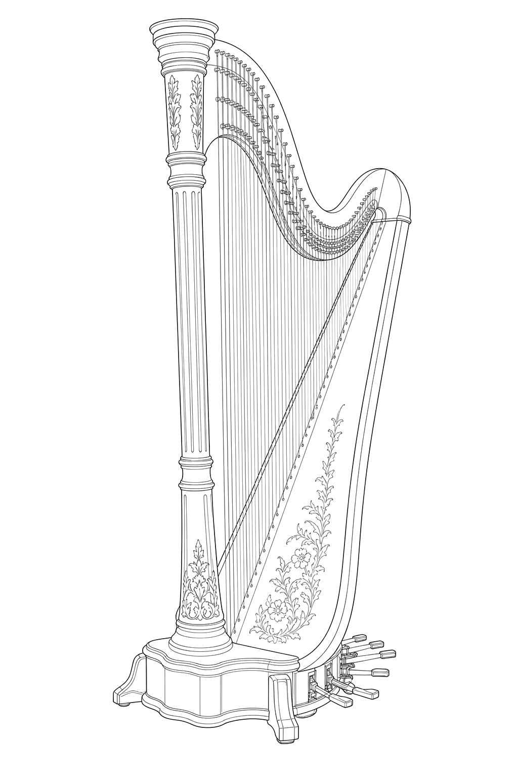 Technical line drawing of Aoyama Delphi 47B