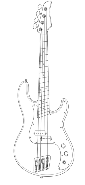 Technical line drawing of Dingwall Super P