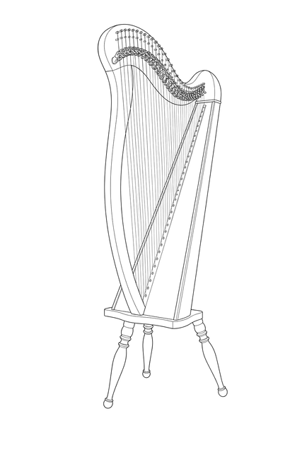 Technical line drawing of Aoyama Irish