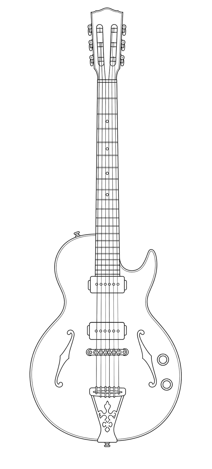 Technical line drawing of B&G Little Sister