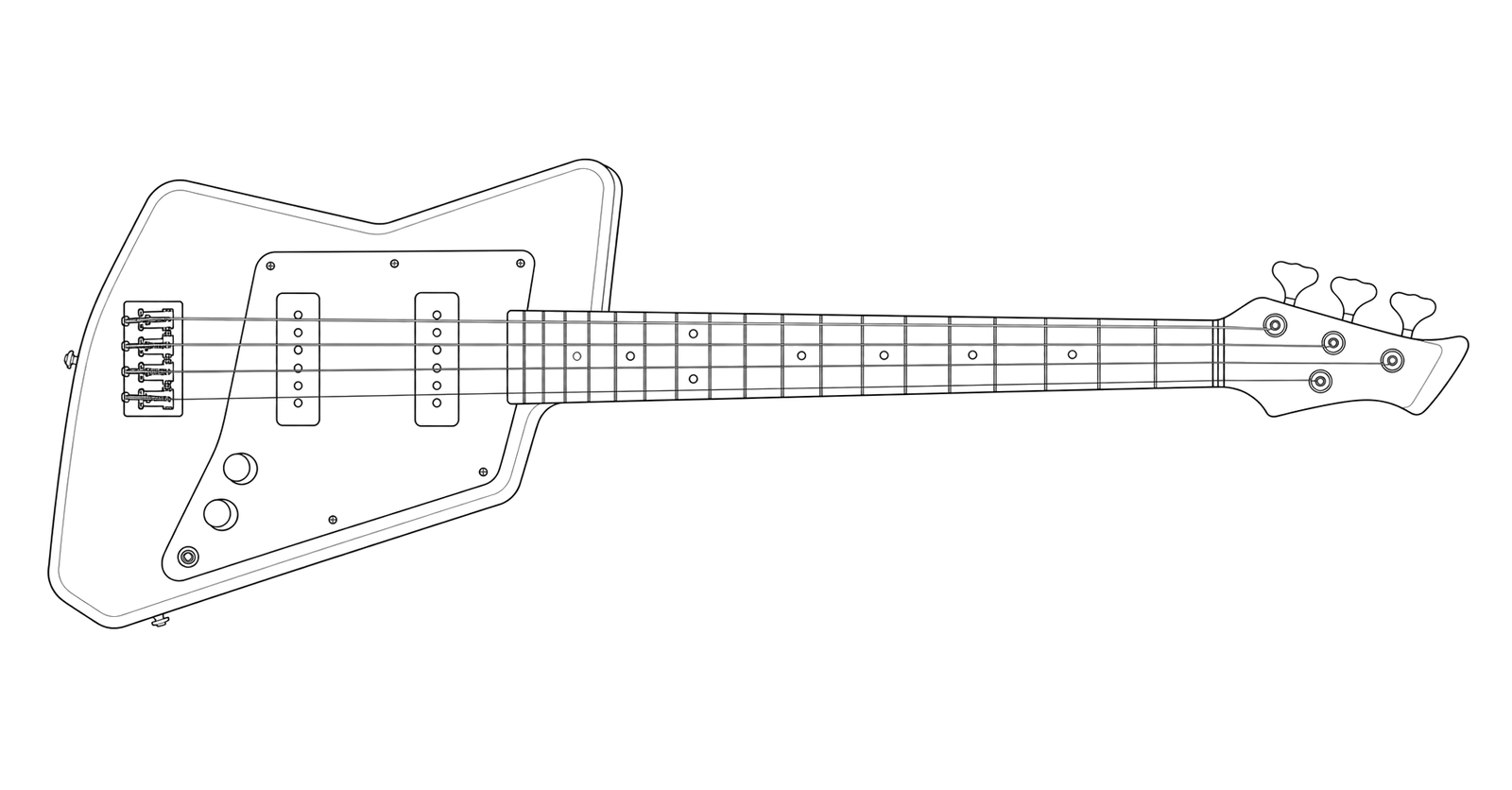 Technical line drawing of Millimetric MB4