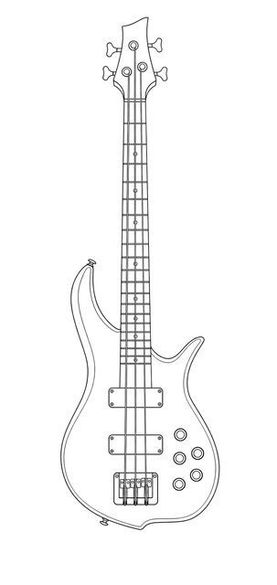 Technical line drawing of F Bass BN Series