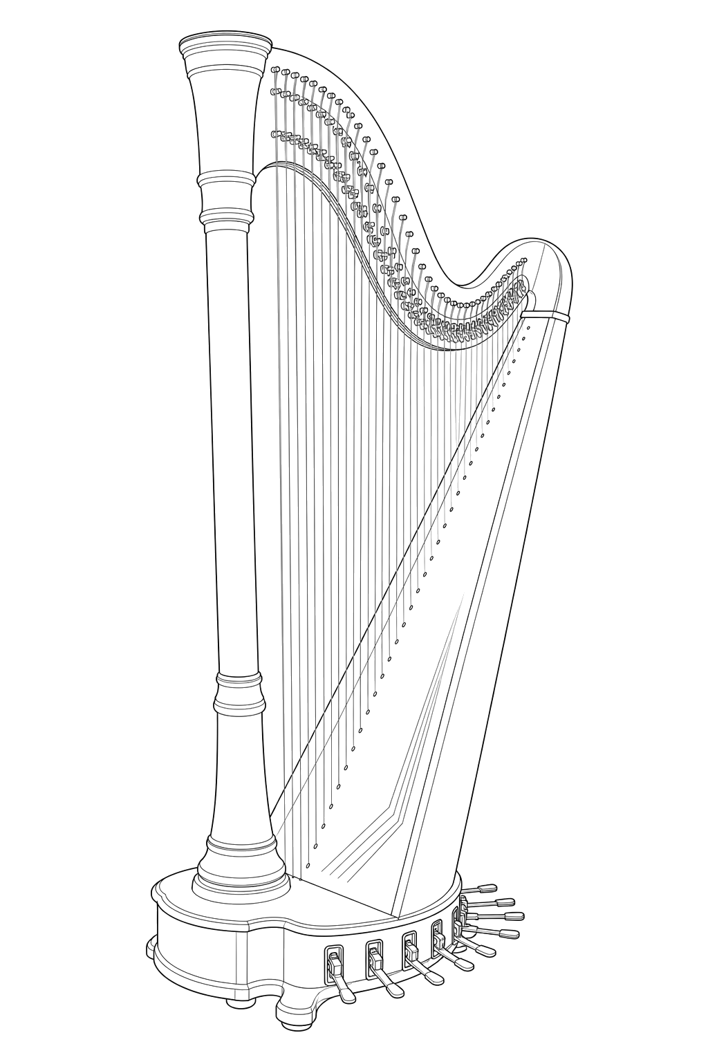 Technical line drawing of Camac Égérie