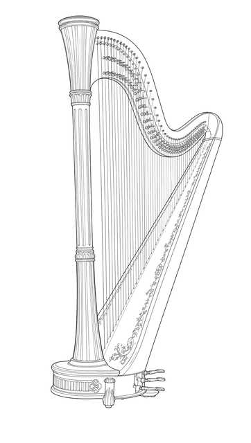 Technical line drawing of Salvi Diana