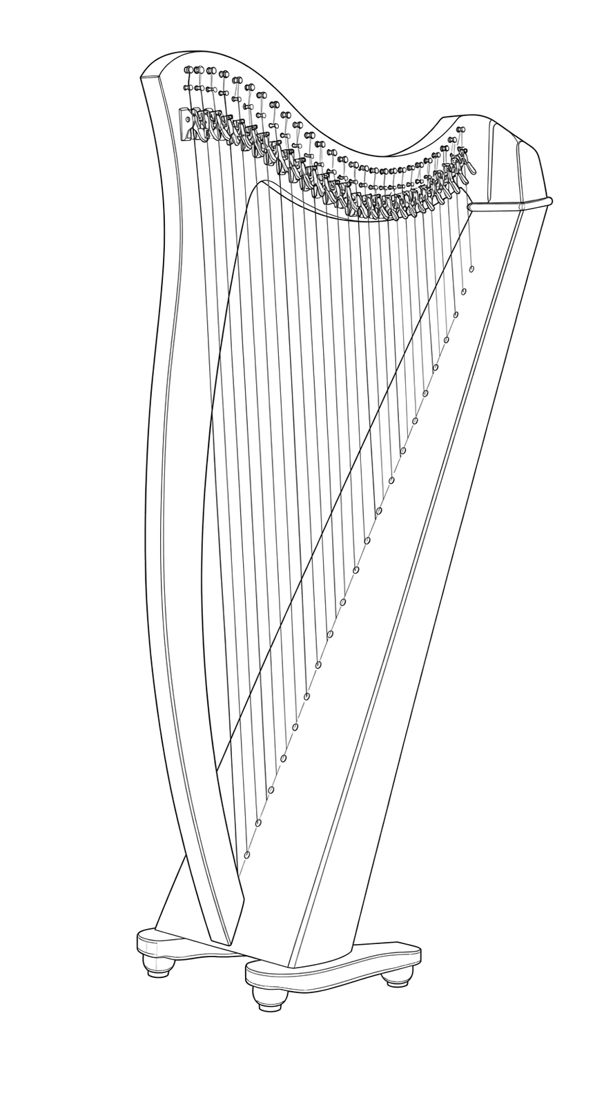 Technical line drawing of Salvi Juno 27
