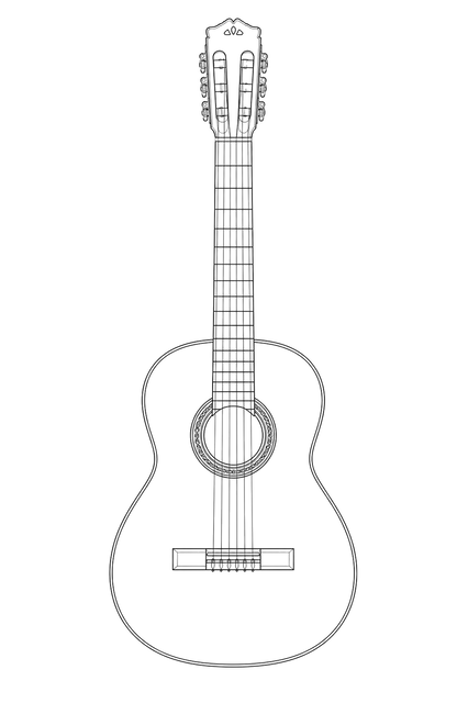 Technical line drawing of Córdoba C10 SP