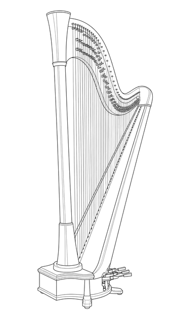 Technical line drawing of Camac Little Big Blue 44