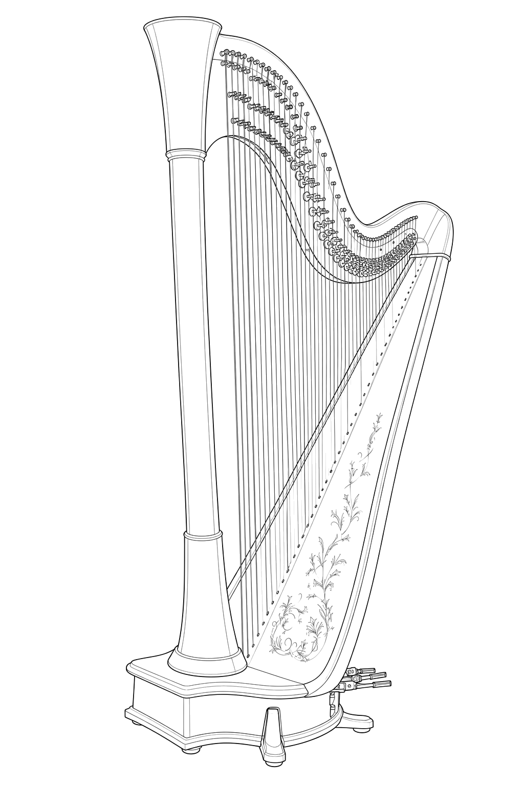 Technical line drawing of Camac Atlantide Prestige