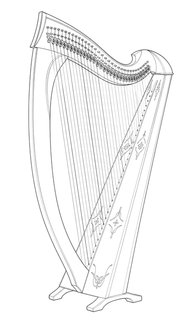 Technical line drawing of Salvi Una Deluxe