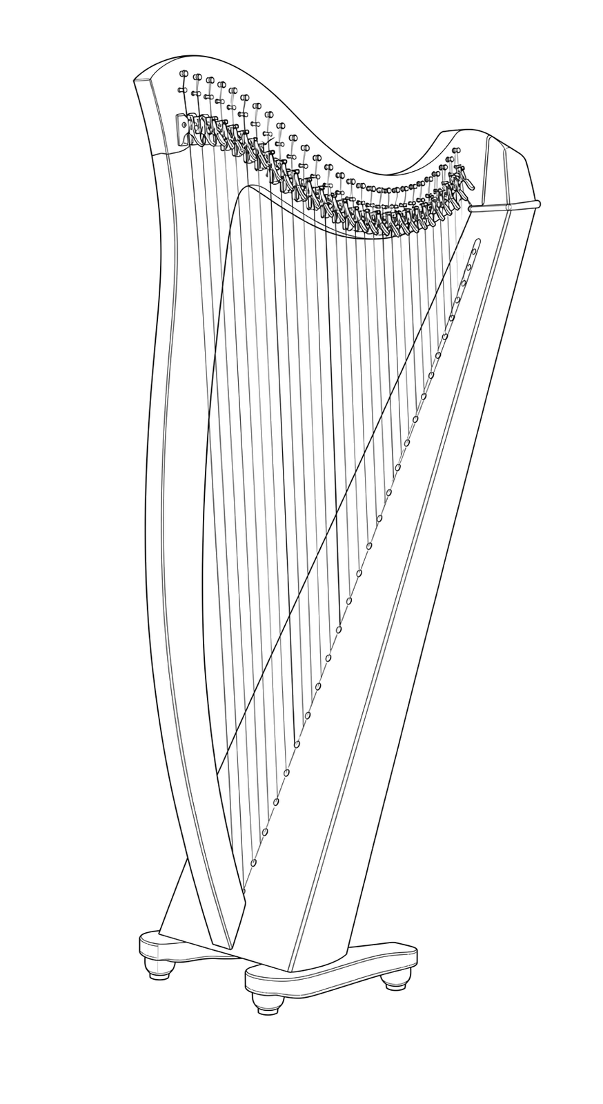 Technical line drawing of Salvi Gaia