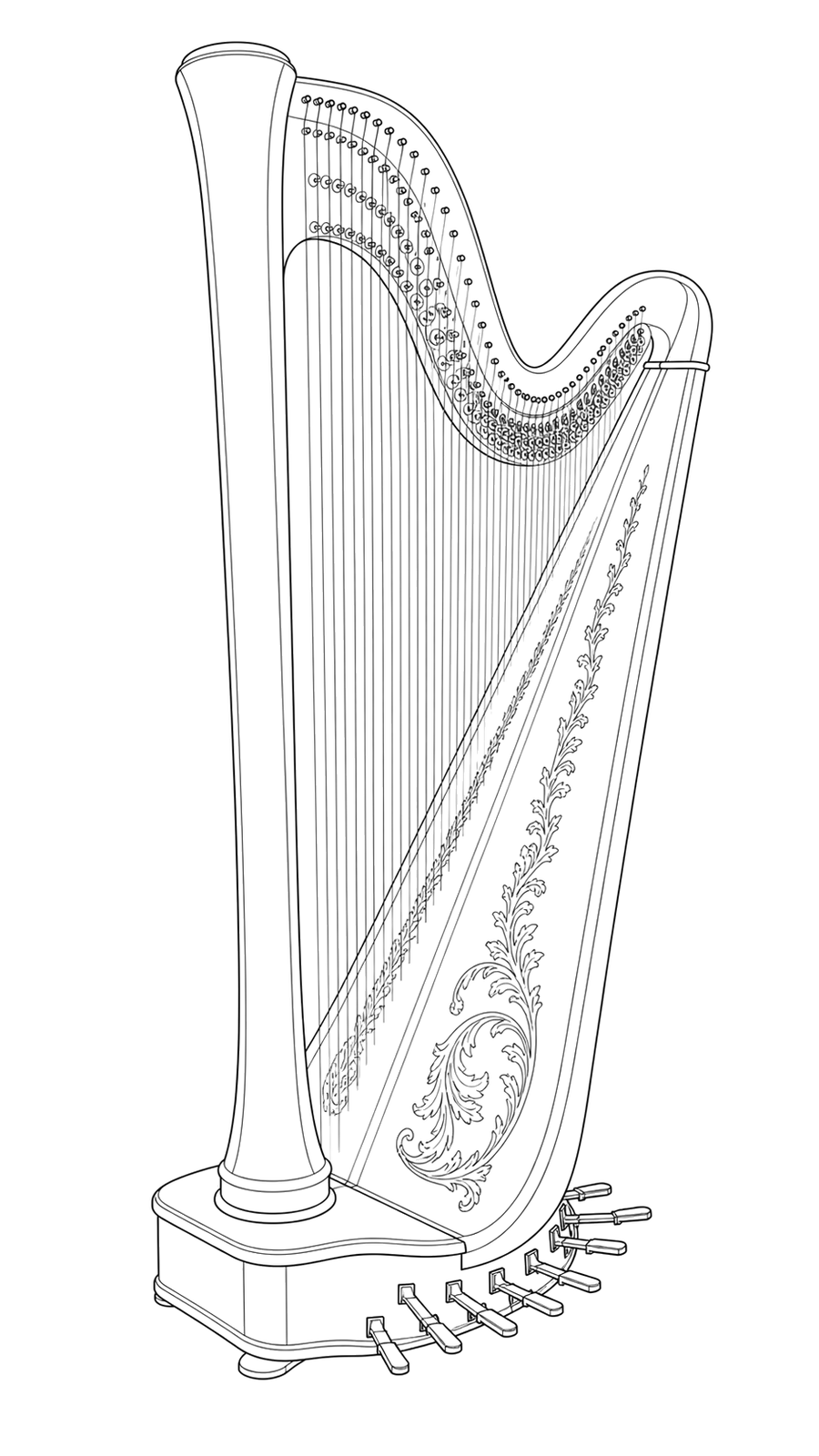 Technical line drawing of Venus Penti GC