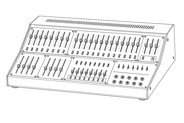 Technical line drawing of ARP Avatar