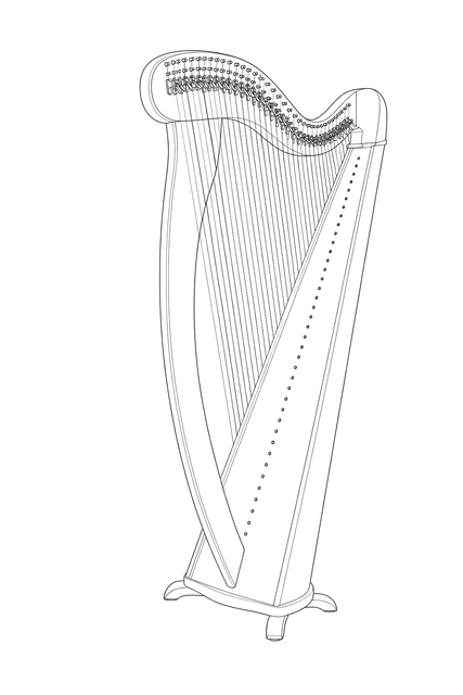 Technical line drawing of Camac Concert Mélusine