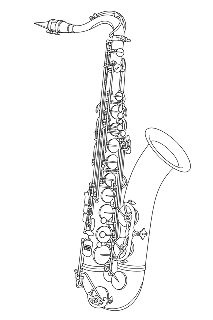 Technical line drawing of Selmer Reference