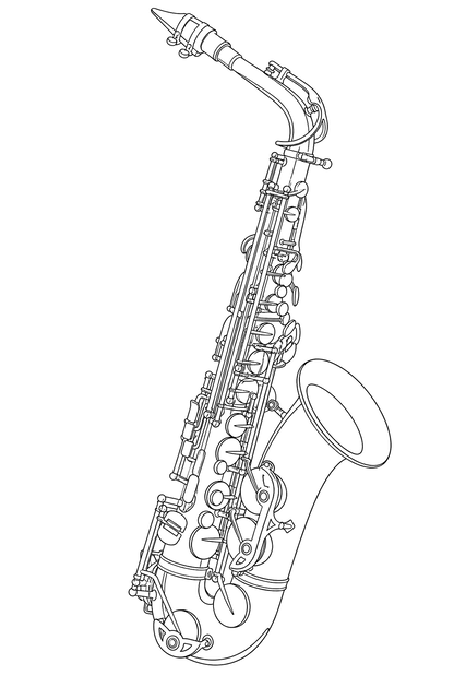Technical line drawing of Cannonball Gerald Albright Signature Series